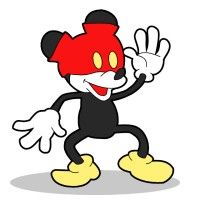 komakino fanzine - Mickey mouse - wearing underwear
