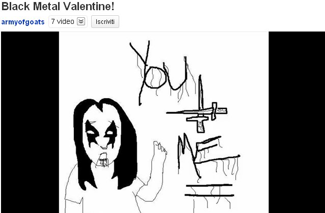 black metal valentine